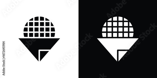 Stroopwafel icon for web design. solid vector icons