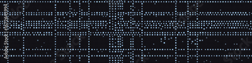 Abstract vector tech background with digital grid pattern and blue lines.