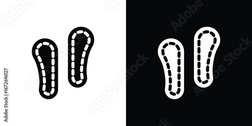 Soles icon for web design. solid vector icons
