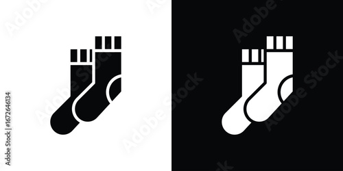 Socks icon for web design. solid vector icons