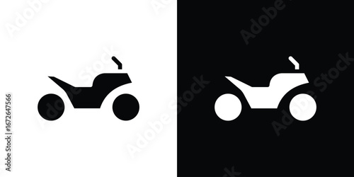 Motorcycle icon for web design. solid vector icons