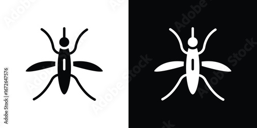 Mosquito icon for web design. solid vector icons