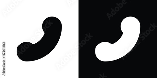 Incoming Call icon for web design. solid vector icons
