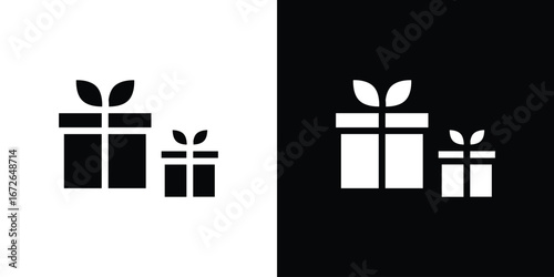 Gifts icon for web design. solid vector icons