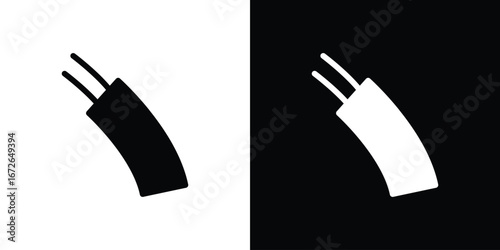 Electric cable icon for web design. solid vector icons