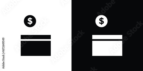 Donate icon for web design. solid vector icons