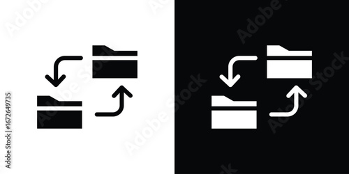 Data transfer icon for web design. solid vector icons