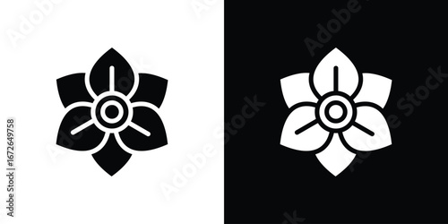 Daffodil Flower icon for web design. solid vector icons