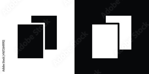 Copy icon for web design. solid vector icons