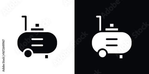 Compressor icon for web design. solid vector icons