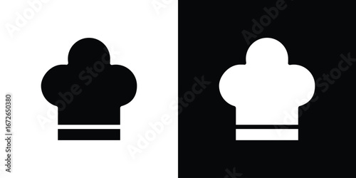 Chef hat icon for web design. solid vector icons