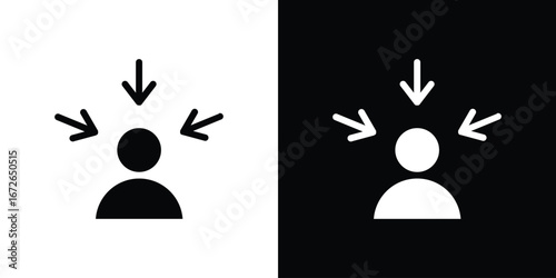 Centric consumer icon for web design. solid vector icons