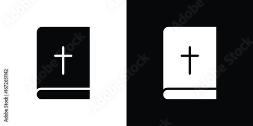 Bible icon for web design. solid vector icons