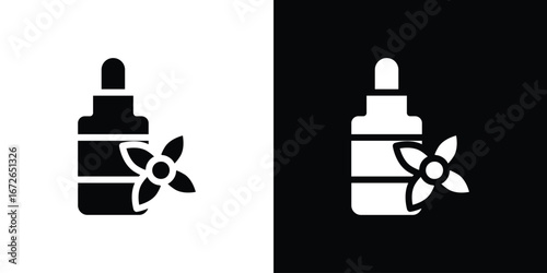 Bach flowers icon for web design. solid vector icons