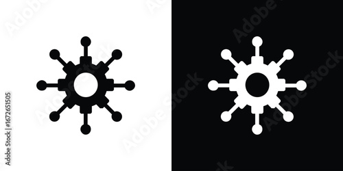 Algorithm icon for web design. solid vector icons