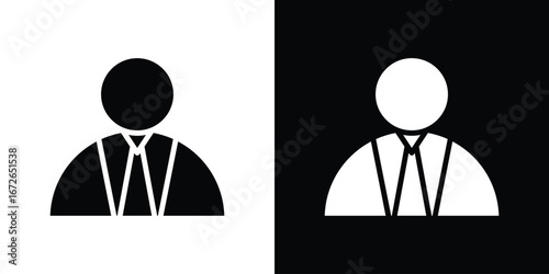 Admin icon for web design. solid vector icons