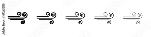 Windy icon for graphic designs. Icon vector design