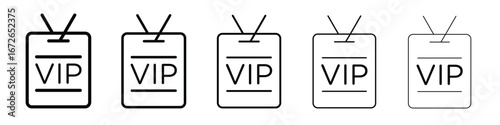 VIP pass icon for graphic designs. Icon vector design