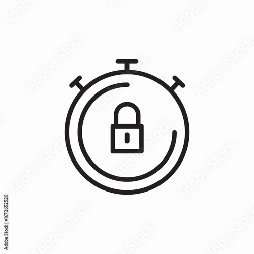 timer stopwatch icon sign vector