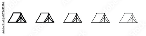 Tent icon for graphic designs. Icon vector design