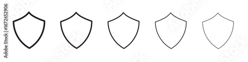 Shield icon for graphic designs. Icon vector design