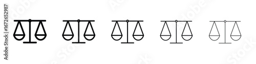Scales of justice icon for graphic designs. Icon vector design