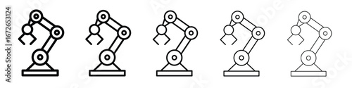 Robot arm icon for graphic designs. Icon vector design