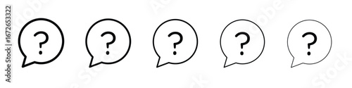 Question mark icon for graphic designs. Icon vector design
