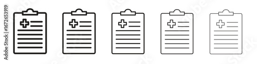 Medical report icon for graphic designs. Icon vector design