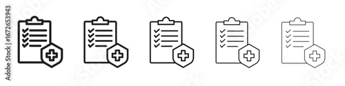Medical insurance icon for graphic designs. Icon vector design