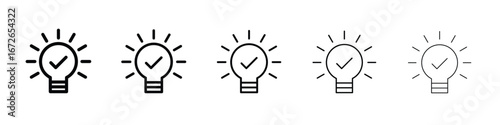 Idea icon for graphic designs. Icon vector design