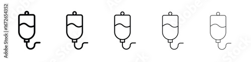 IV bag icon for graphic designs. Icon vector design