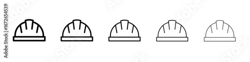 Hard hat icon for graphic designs. Icon vector design