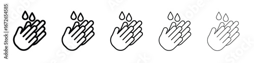 Handwashing icon for graphic designs. Icon vector design