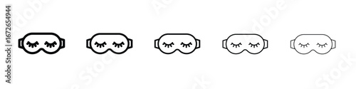 Eye mask icon for graphic designs. Icon vector design