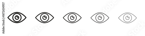 Eye icon for graphic designs. Icon vector design