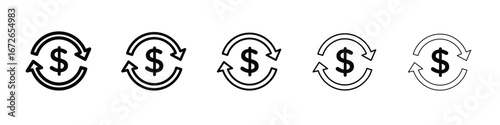 Exchange rate icon for graphic designs. Icon vector design
