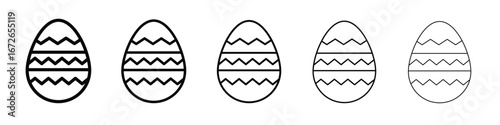 Easter egg icon for graphic designs. Icon vector design