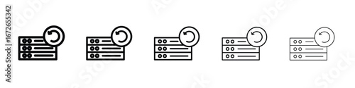 Data backup icon for graphic designs. Icon vector design