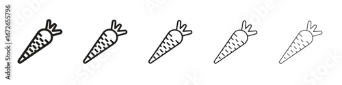 Carrot icon for graphic designs. Icon vector design
