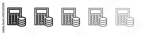 Budget icon for graphic designs. Icon vector design