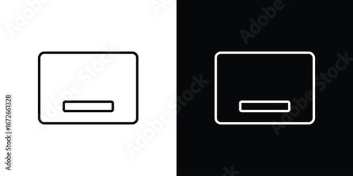 Window Minimize icon Lineal Style Vector Illustration. Vector symbol pictogram