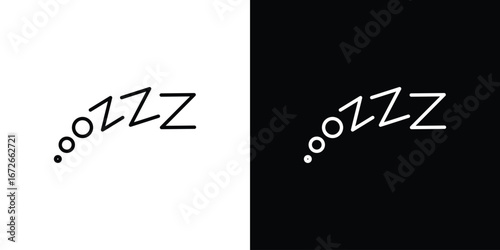 Snooze icon Lineal Style Vector Illustration. Vector symbol pictogram