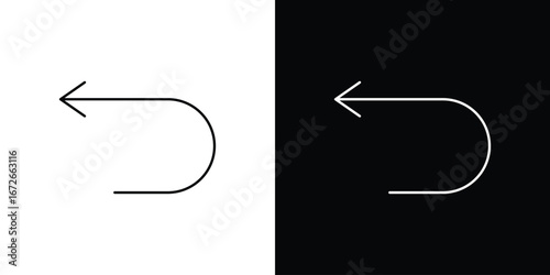 Send back icon Lineal Style Vector Illustration. Vector symbol pictogram