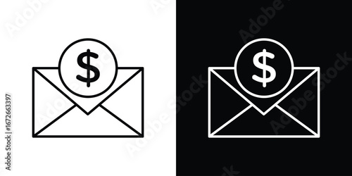 Salary icon Lineal Style Vector Illustration. Vector symbol pictogram