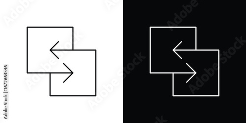 Replace icon Lineal Style Vector Illustration. Vector symbol pictogram