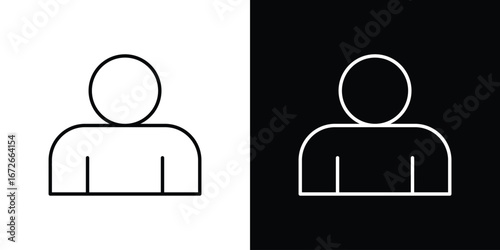 Person icon Lineal Style Vector Illustration. Vector symbol pictogram