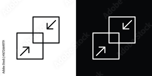 Merge icon Lineal Style Vector Illustration. Vector symbol pictogram