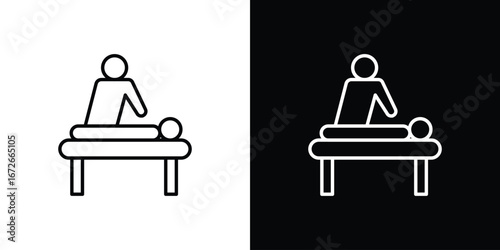 Massage icon Lineal Style Vector Illustration. Vector symbol pictogram