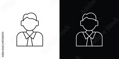 Man icon Lineal Style Vector Illustration. Vector symbol pictogram